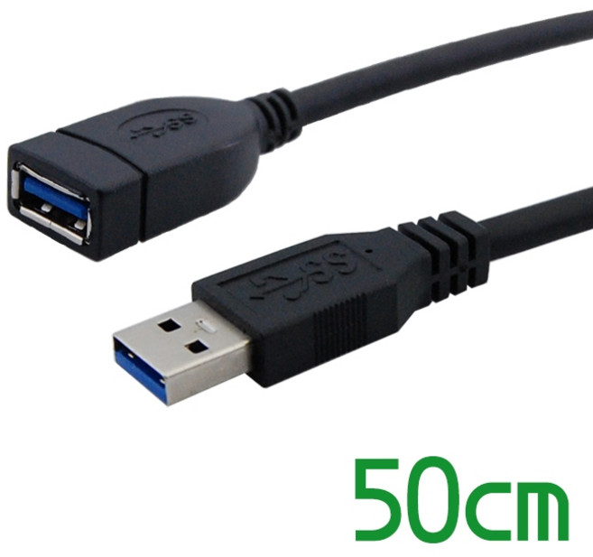 USB-A 3.2 Gen 1 延長線 雙層抗干擾 電源線加粗 公對母高速傳輸線 UL2725, 1條