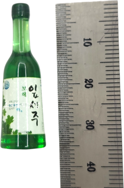 미니 잎새주 mini 소주병 미니어처 주류 공예품 술병