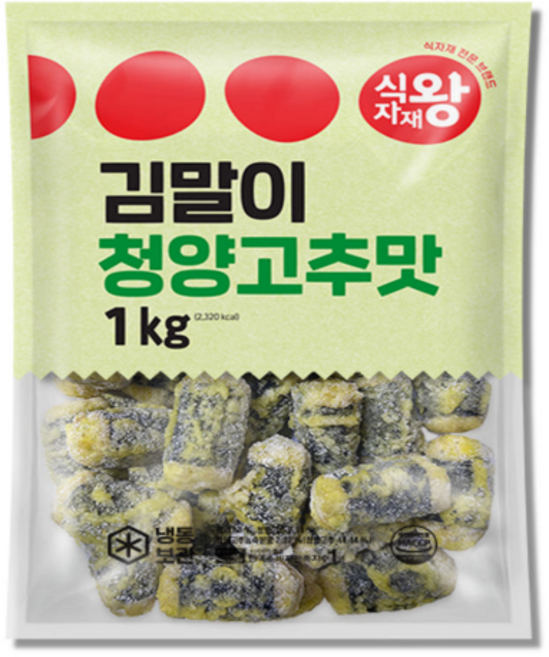 바이오푸드몰_식자재왕 김말이 청양고추맛 1kg, 7개