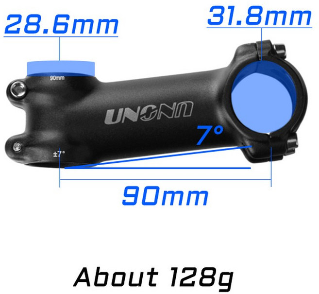 LOY 자전거 줄기 130MM 31 테이크 8MM 부품 60 핸들 테이블 MTB 아웃 전원 도로 35도 17 산악, 31.8x90mm stem 7, 1개