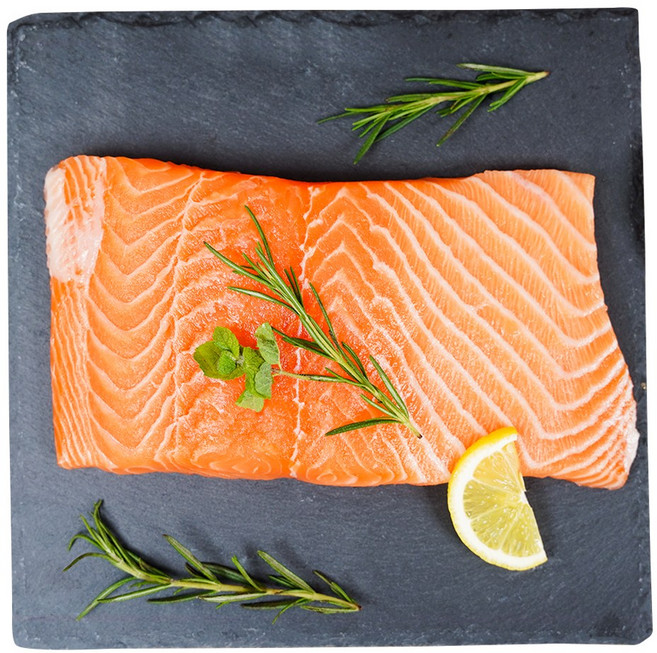 노르웨이 직송 한번도 안얼린 최상급 딥스킨 생연어, 1개, 300g