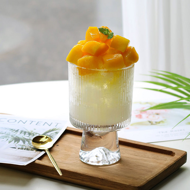 루벳 카페 빙수 디저트 아이스크림볼, 2개, 투명