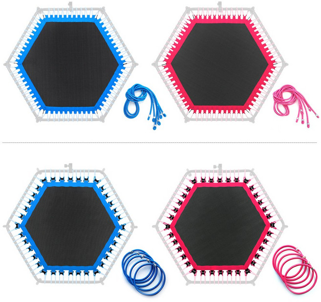 라이프앤샵 바투스포츠 6각 트램폴린 점핑팰리스 전용 매트 로프 밴드 끈 교체용 부품, 점핑팰리스 BT610H 전용 로프밴드 - 블루(6줄)