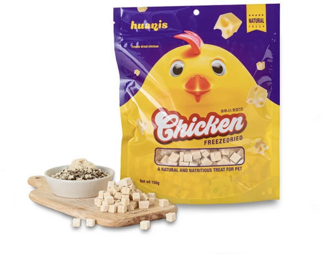 휴애니스 동결건조 유산균첨가된 부드러운 트릿 고양이간식, 닭고기맛, 1개 - 쿠팡