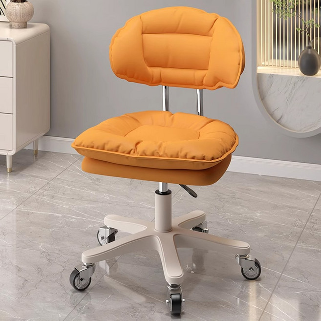 관리실 의자 네일샵 화이트 스툴 둥근 회전의자, 1개