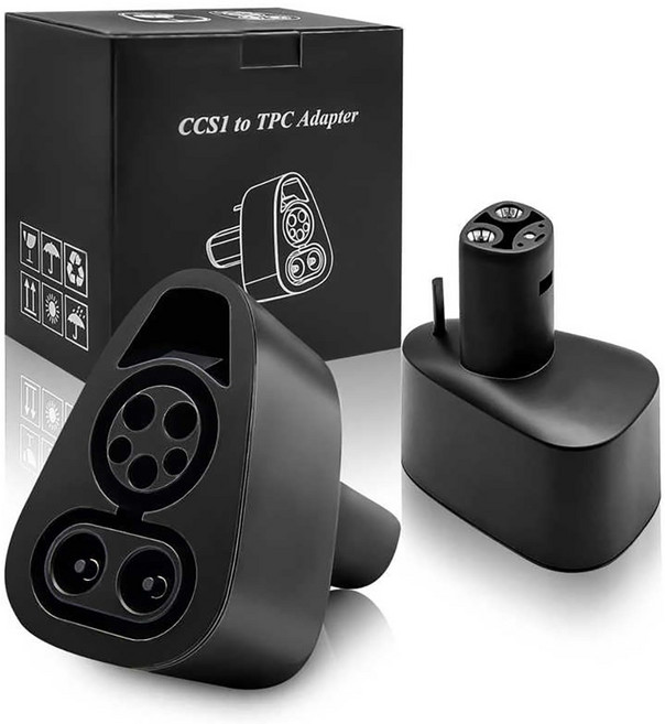 CCS 1 고속 충전 어댑터 테슬라 모델 3 S X Y용 최대 250KW DC 충전기 콤보 전기차 충전기 어댑터, 1개