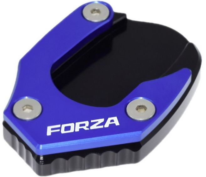 포르자 사이드 스탠드클립 스탠드커버 보조발판 오토바이 발판튜닝, 블루, 1개