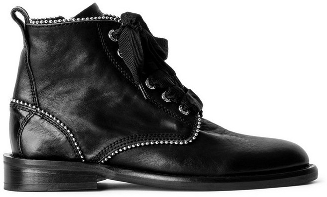 쟈딕앤볼테르 로린 로마 부츠 누와르 여성