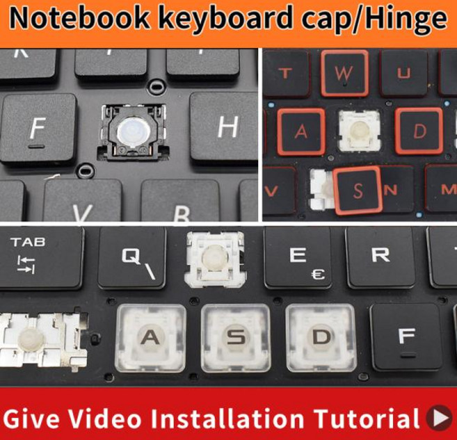 ASUS TUF GAMING VivoBook ADOL ExpertBook ZenBook ROG 노트북 키보드 용 교체 키캡 키 캡 컵 가위 클립 힌지, 2 Hinge, 1개
