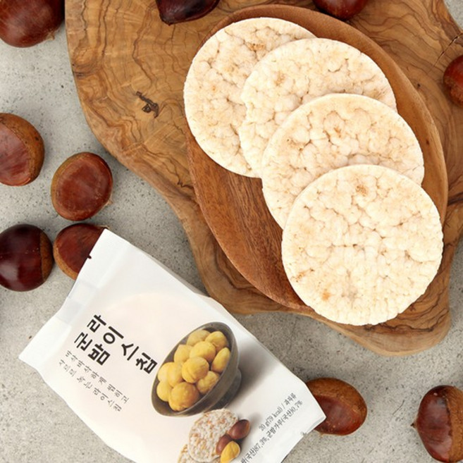 [오초록] 국산밤으로 만든 군밤 라이스칩 20봉