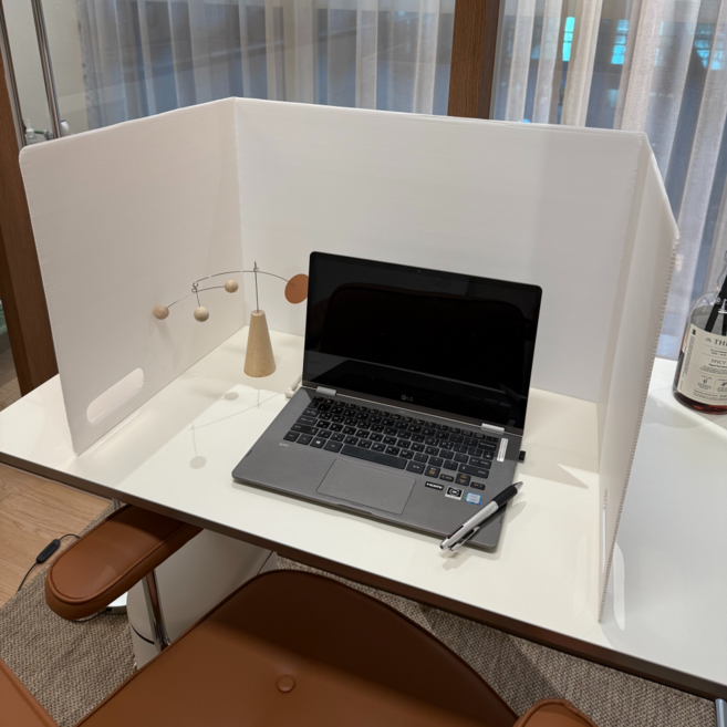 독서 자습 PP재질 초경량 책상 파티션 집중력향상 칸막이, 1개