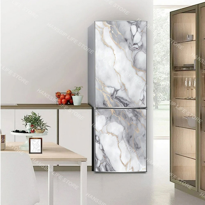 INS 꽃 정물 아트 벽화 냉장고 도어 스티커 이동식 장미 꽃 주방 방수 냉동고 캐비닛 바탕 화면, 22 보라색