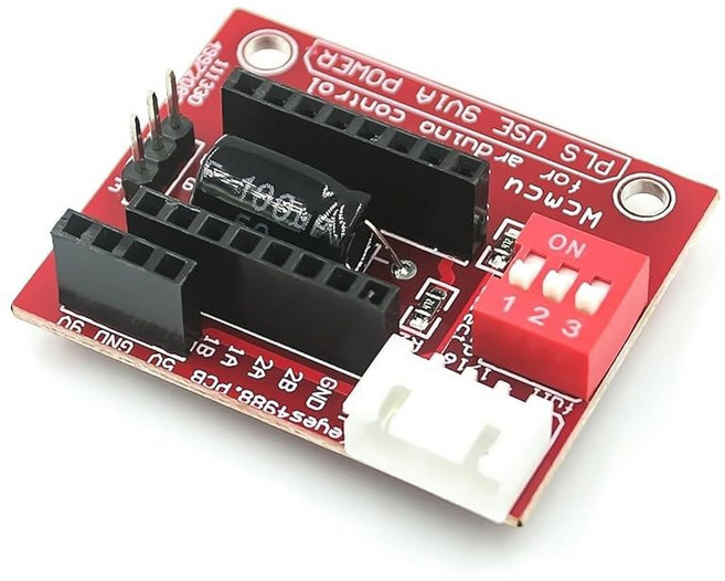 42 스테퍼 모터 드라이버 확장 보드 DRV8825 A4988 3D 프린터 제어 실드 모듈(DRC8825), 02 빨간, 1개