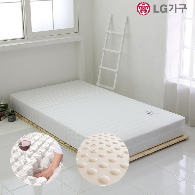 라이프갤러리 더블 CL볼라텍스 바닥 낮은 침대 2인 포켓 매트리스, 포켓 볼락텍스 더블 매트리스
