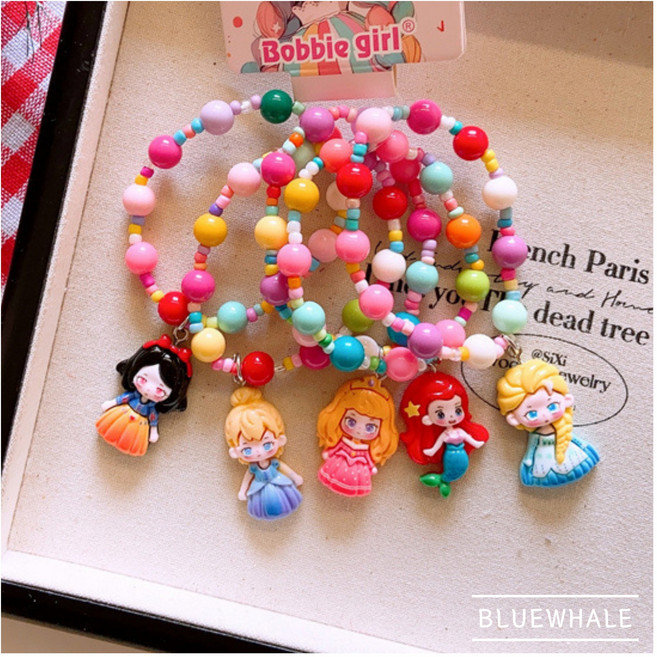소녀용 팔찌 디저트 컬러 팔찌 5종세트 산리오세트 디즈니공주세트 생일선물 우정팔찌 패션 악세사리 (선물 추천)