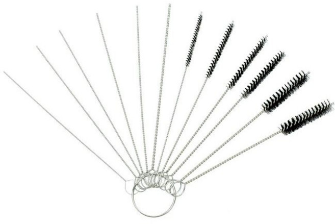 기화기 예초기 캬브레타 청소 브러쉬 솔 세트 (12종) 노즐청소, 1개, 1세트