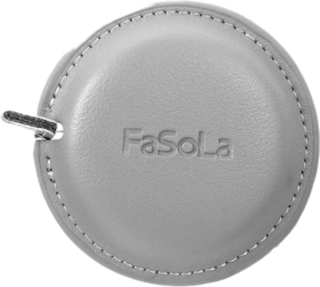 FaSoLa 皮革捲尺 150cm 自動伸縮 雙面刻度 公分/英吋 服裝設計 手工藝, 1個