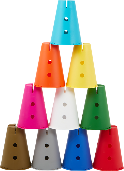 아이소파 아이짐 원탑 10개 IG-1310 유아 스포츠 스태킹 컵 단체 게임 체육 교구