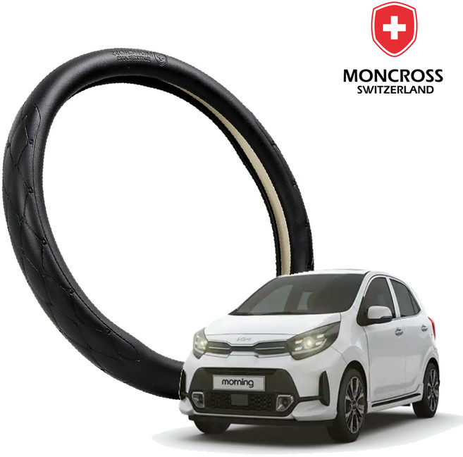 딜온 몽크로스 프리미엄 엠보 퀼팅 핸들커버, 모닝 블랙