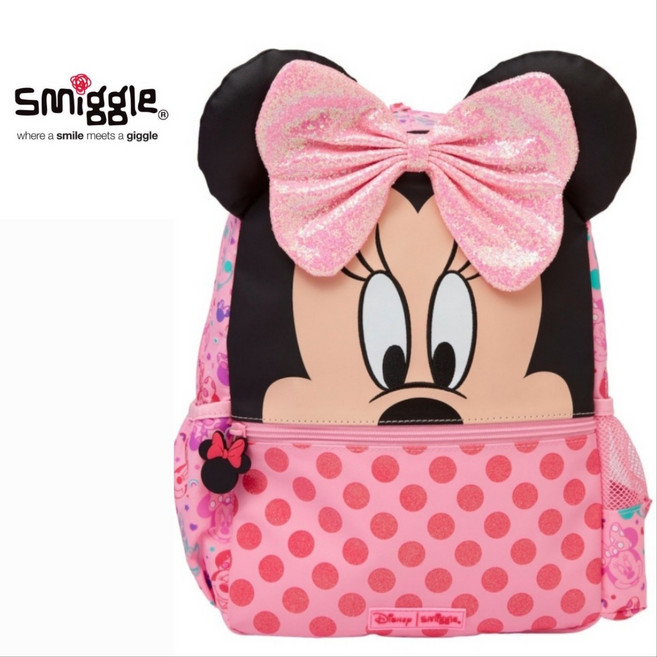 스미글 미니마우스 핑크 후디 백팩 호주정품