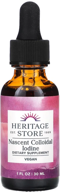 Heritage Store 초기 콜로이드 요오드 246mcg 30ml(1fl oz), HeritageStore초기콜로이드요오드246mcg30, 1개, 30ml - 쿠팡