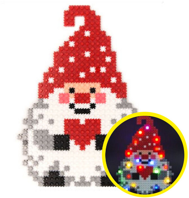 LED 디폼블럭 산타할아버지 패키지, 산타할아버지LED블럭, 1개