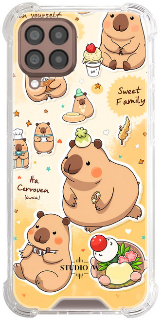 Capybara 그림 맥세이프 핸드폰 케이스 젤리 하드타입