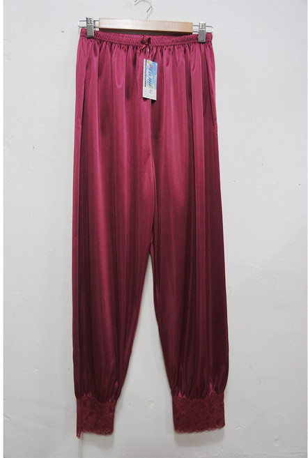 형제상회 여성 파자마 보드레 잠옷 속바지 실내복 이지웨어 실크느낌 9부 레이스 홈웨어 0055A01