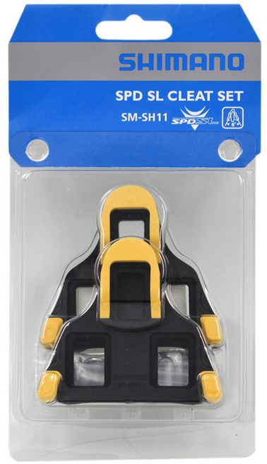 SHIMANO SPD-SL 公路車卡鞋扣片, 1個, 黃色 6度