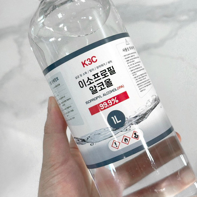 이소프로필 알콜 IPA 탈지 소독제 유막제거 알코올 고순도 99.9 청소 세정제 기름때 제거, 1개, 1L