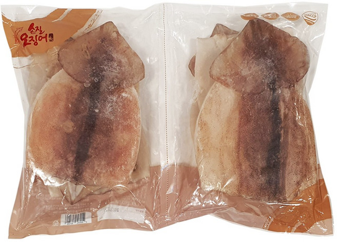 코스트코 냉동 손질 오징어 1.5kg 원산지 원양산 [아이스박스], 1개