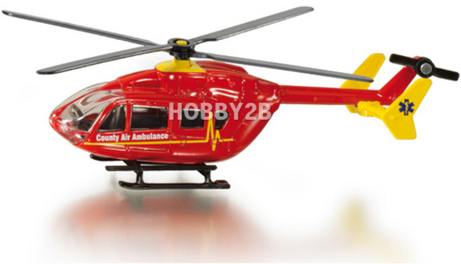 SK1647/시쿠/[SIKU] 헬리콥터 다이캐스트 어린이 완구 미니자동차 축소모형 미니어처, 1개