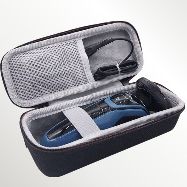 라워스 충전선 수납가능 전기면도기 파우치, 1개, 1세트