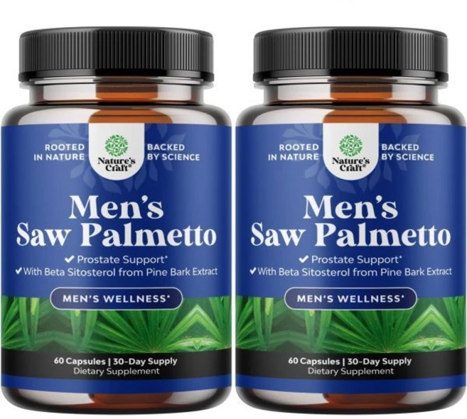 Saw Palmetto for Men with Beta Sitosterol - Saw Palmetto Extract Prostate Support Supplement for M - 쿠팡