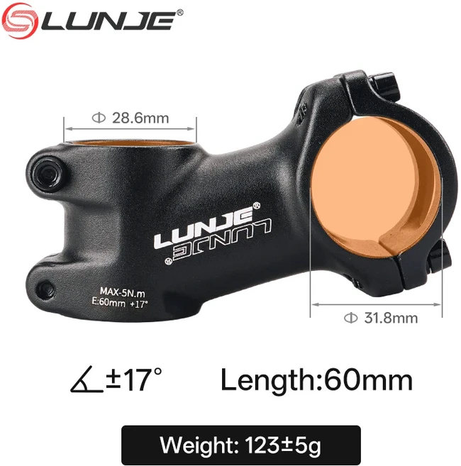 초경량 자전거 파워 60/70/80/90/100/110MM MTB 자전거 스템 10/17/25/35도 산악 자전거 부품, 20 17Degree-60mm