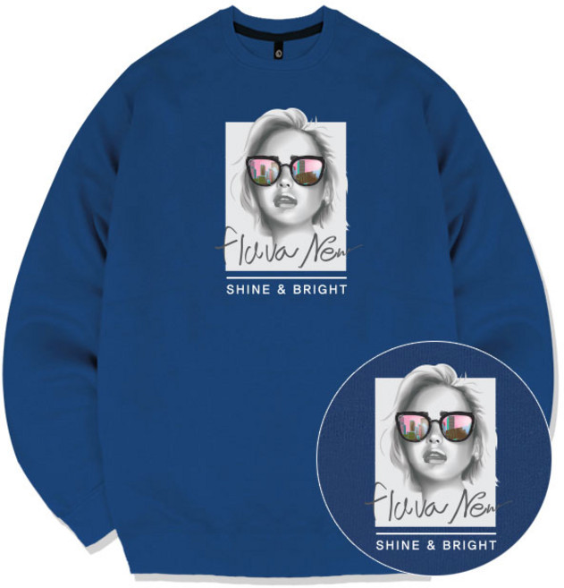 JYFASHION 샤인 기모 맨투맨 오버핏 남성 여성 맨투맨 티셔츠 빅사이즈