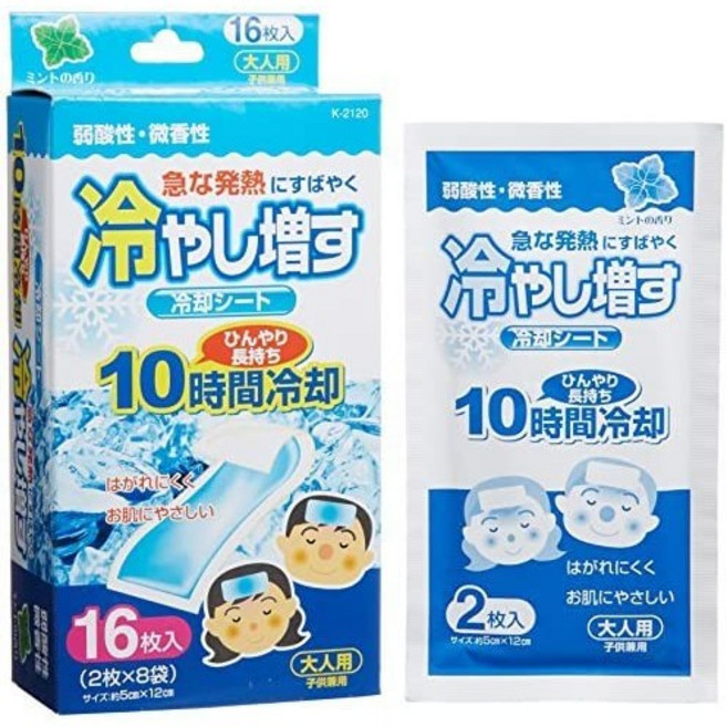 코쿠보 열 냉각시트 어른용 민트향 16개입x2개, 2개