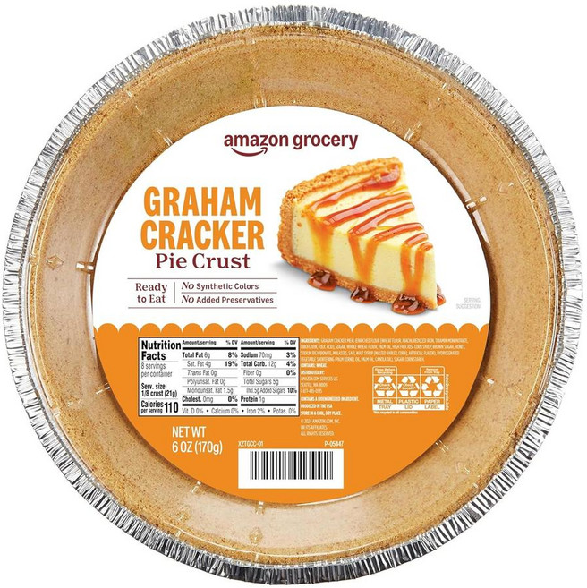 Amazon Grocery 아마존 식료품점 그레이엄 크래커 파이 크러스트, 1개, 170g