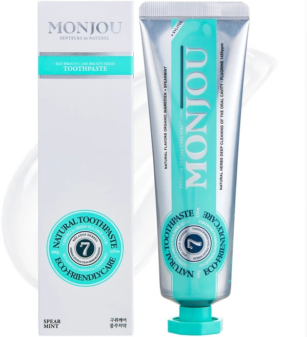 몽주 단 1회 사용 구취 입냄새 99% 제거 충치 예방 고불소 치약, 1개, 100g - 쿠팡