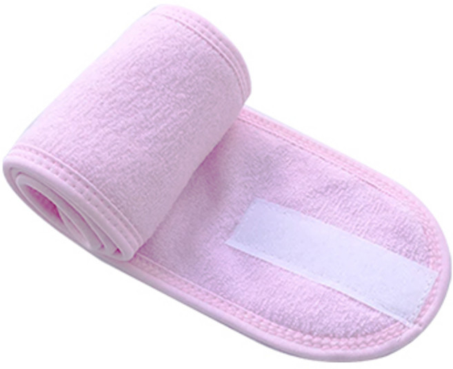 AWC 헤어터번 피부미용 띠터번 헤어밴드 피부관리실 헤어터번 기프트터번, 1개, 핑크