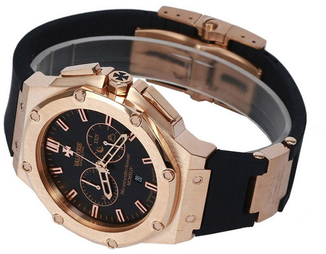 발키리 다스크로노 [수량한정] V-7075AGF (올로즈골드) 골드메탈밴드+실리콘밴드+가죽밴드