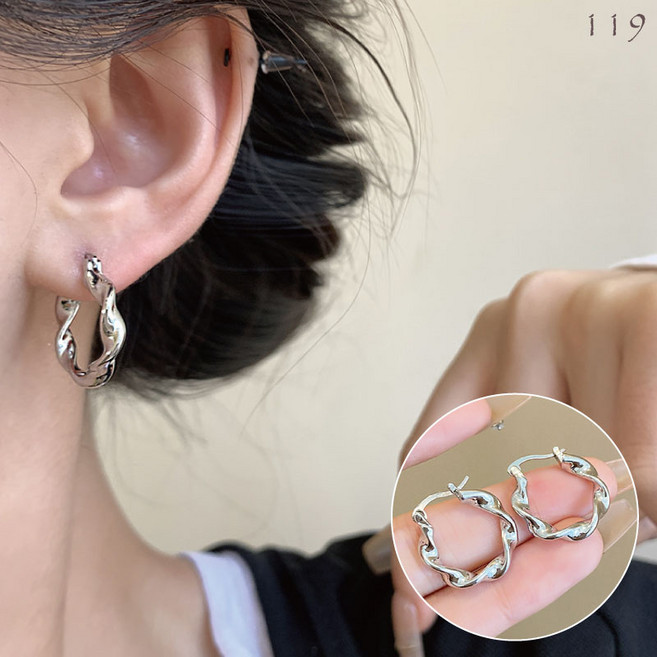 美好生活 S925純銀耳針-9 簡約時尚設計 親膚低敏材質 舒適配戴無負擔