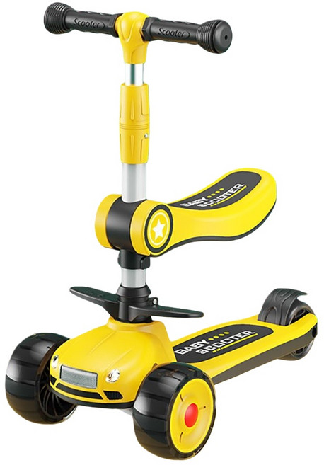 兒童滑板車, 高貴黃, 1個, 56*27*77cm
