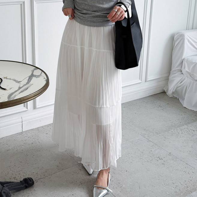 [난닝구]서신프 밴딩롱스커트