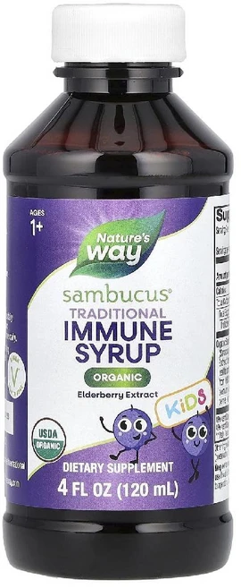 네이처스웨이 삼부커스 이뮨 시럽 Sambucus Immune Syrup 어린이용 120ml - 쿠팡