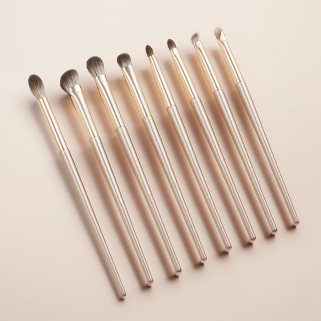 유포릭 메이크업브러쉬 아이브러쉬 8종 세트, 1개, 아이보리