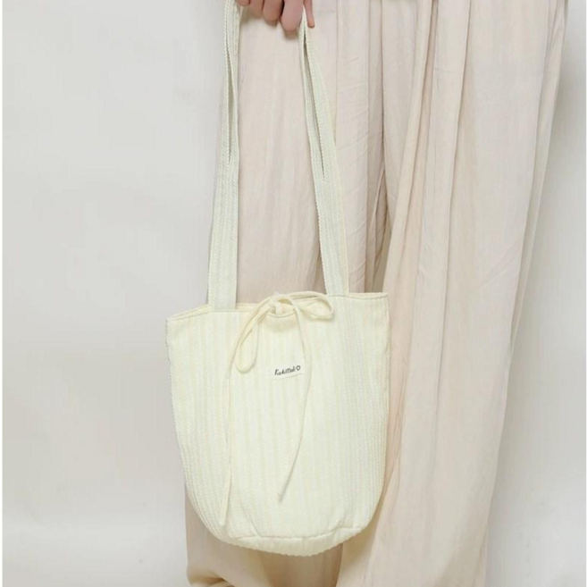 굿도우 여성 경량 스트라이프 숄더백