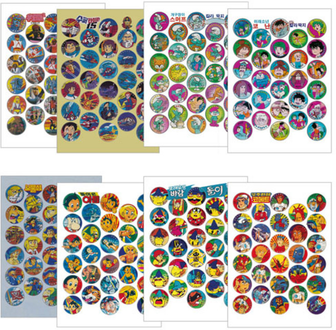 만화딱지 8종세트, 1개