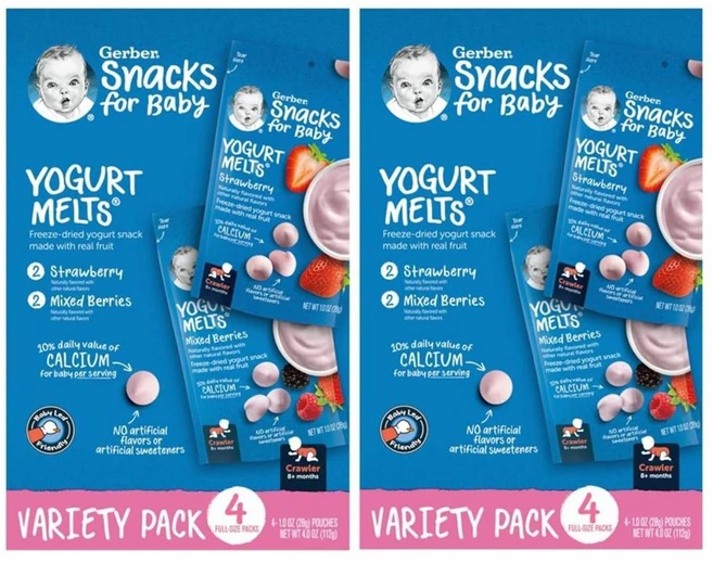 요거트 멜트 딸기/혼합 베리 동결건조 요거트 과자, 8개 - 쿠팡