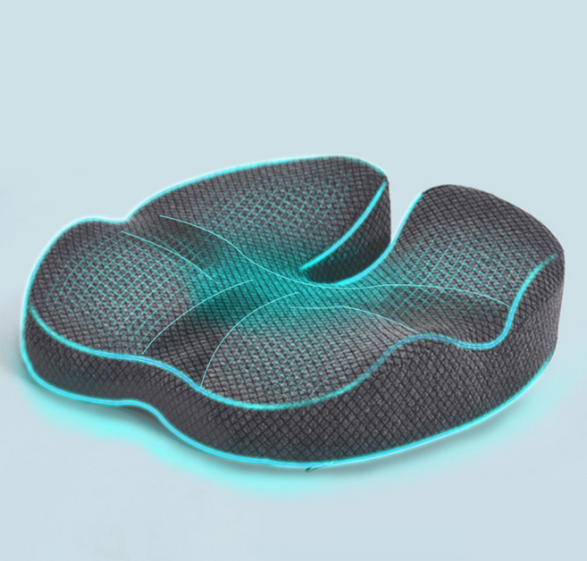 Blissora 고밀도 메모리폼 꼬리뼈방석 기능성 엉덩이 방석, 그레이